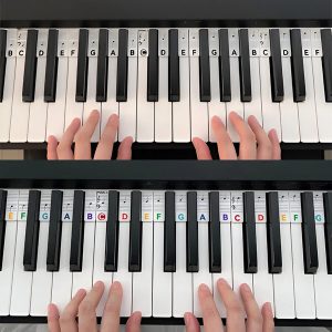 Nuty na klawiaturę pianina, które ułatwiają naukę | MELOKEY