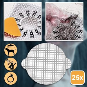Jednorazowe Naklejki Filtrujące do Odpływu (25 szt.) | DRAINCAPS