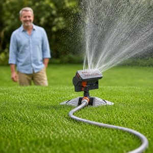 Oscylacyjny regulowany zraszacz ogrodowy – obejmuje do 278 m² | WETSWEEP